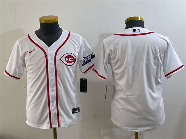 Custom Cincinnati Reds white Classic jersey