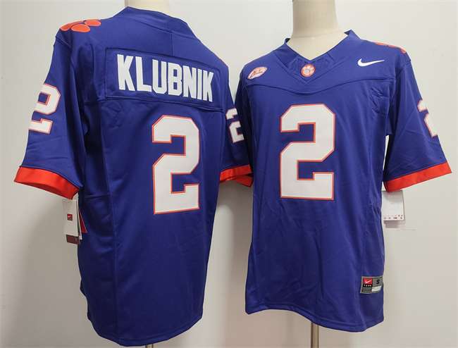 Cade Klubnik Clemson Tigers purple FUSE jersey