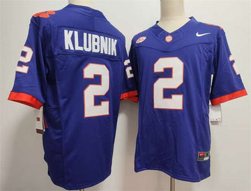 Cade Klubnik Clemson Tigers purple FUSE jersey
