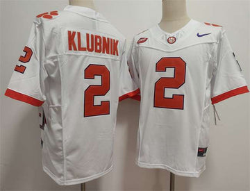 Cade Klubnik Clemson Tigers white FUSE jersey