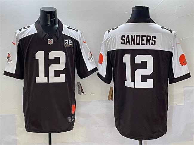Shedeur Sanders Cleveland Browns brown-white Home jersey