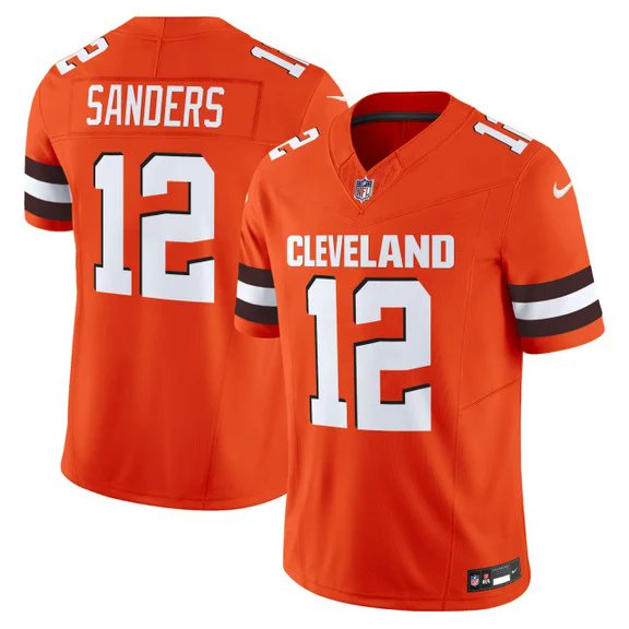 Shedeur Sanders Cleveland Browns orange jersey