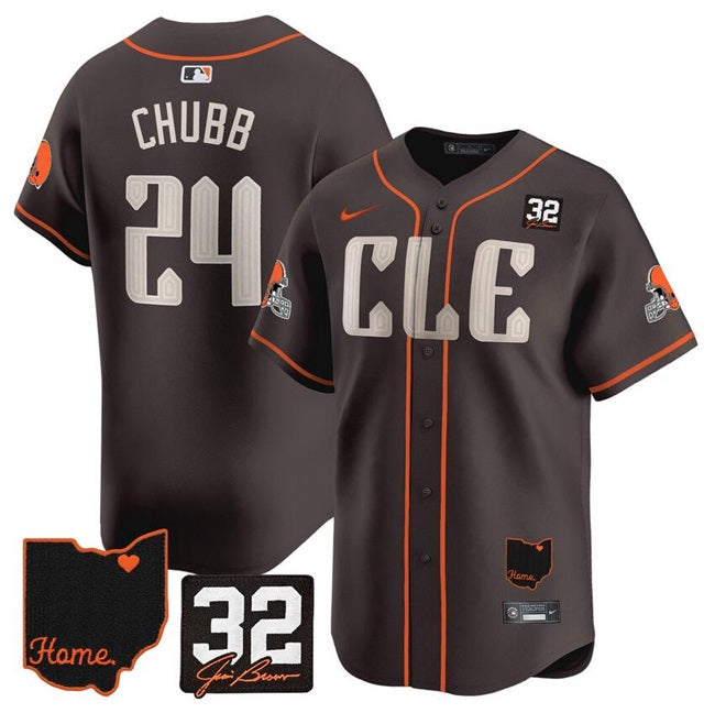 Nick Chubb Cleveland Browns brown Home jersey