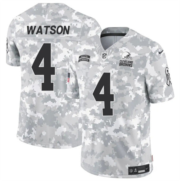Deshaun Watson Arctic Cleveland Browns camo Salute To Service jersey