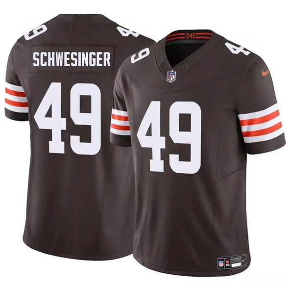 Carson Schwesinger Cleveland Browns brown FUSE jersey