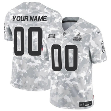 Custom Cleveland Browns camo Salute To Service jersey