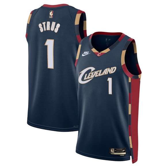 Max Strus Cleveland Cavaliers navy Classic jersey