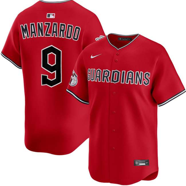 Kyle Manzardo Cleveland Guardians red Alternate jersey