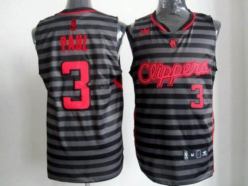 Chris Paul Los Angeles Clippers black-grey jersey