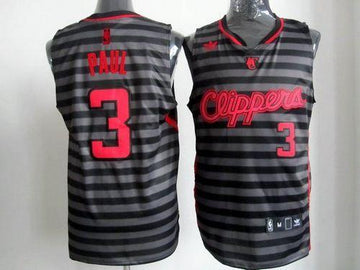 Chris Paul Los Angeles Clippers black-grey jersey