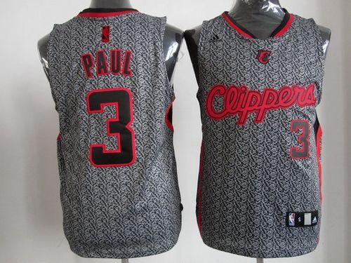 Chris Paul Los Angeles Clippers grey Fashion Static jersey