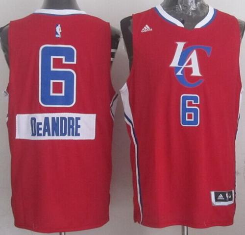 DeAndre Jordan Los Angeles Clippers red jersey