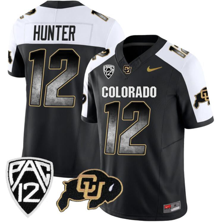 Travis Hunter Colorado Buffaloes black-white jersey