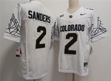 Shadeur Sanders Colorado Buffaloes white jersey