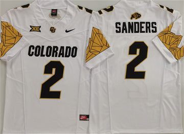 Shadeur Sanders Colorado Buffaloes white jersey
