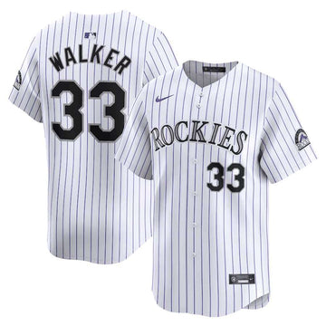 Larry Walker Colorado Rockies white Home jersey