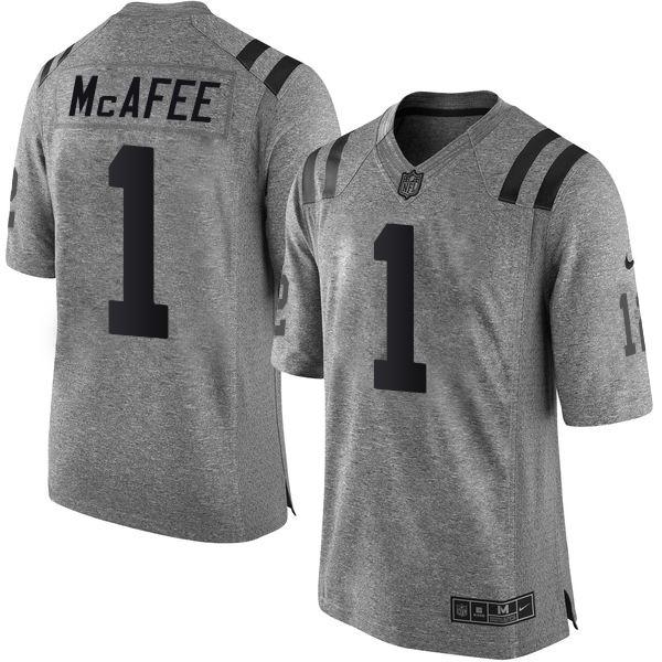 Pat McAfee Indianapolis Colts gray jersey