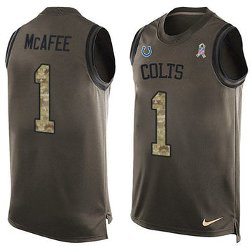 Pat McAfee Indianapolis Colts green Salute To Service jersey