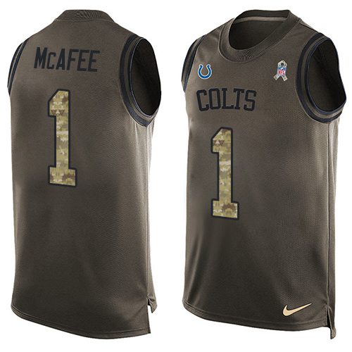Pat McAfee Indianapolis Colts green Salute To Service jersey