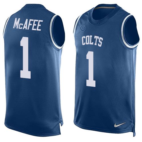 Pat McAfee Indianapolis Colts royal jersey