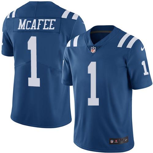 Pat McAfee Indianapolis Colts royal jersey