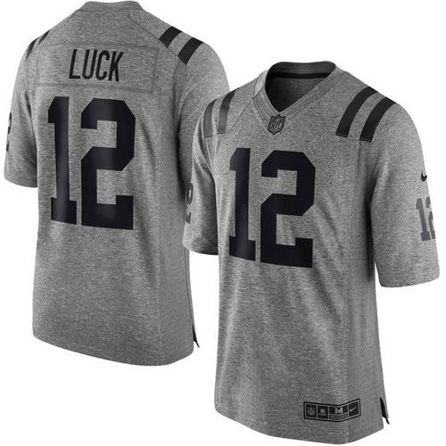 Andrew Luck Indianapolis Colts gray jersey