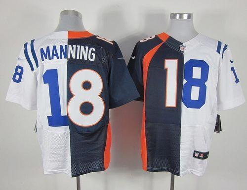 Peyton Manning Indianapolis Colts navy Elite jersey