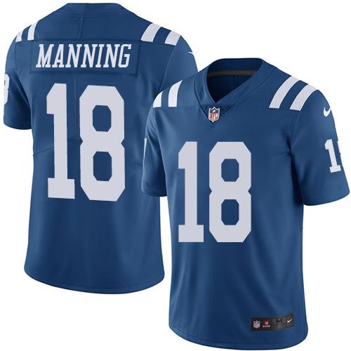 Peyton Manning Indianapolis Colts royal jersey