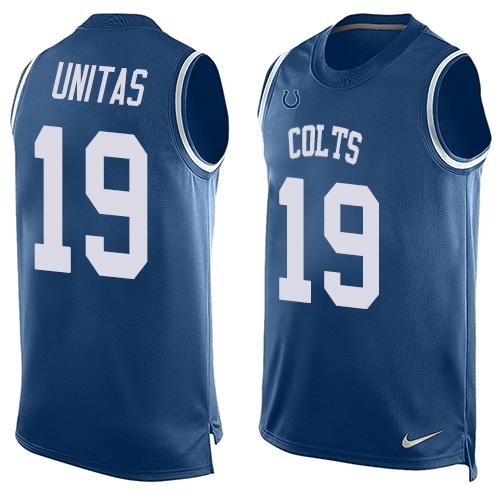 Johnny Unitas Indianapolis Colts royal jersey
