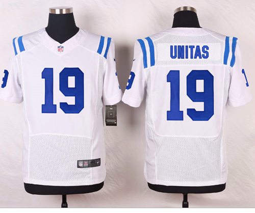 Johnny Unitas Indianapolis Colts white Elite jersey