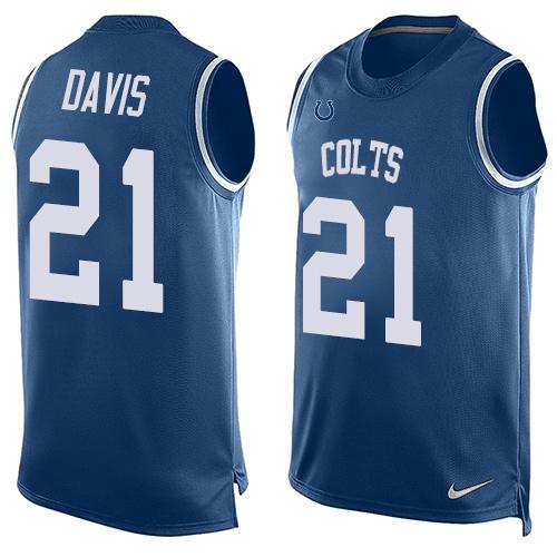 Vontae Davis Indianapolis Colts royal jersey