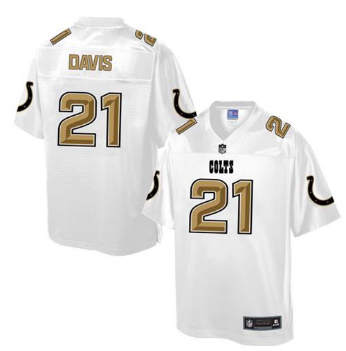Vontae Davis Indianapolis Colts white Pro Line jersey