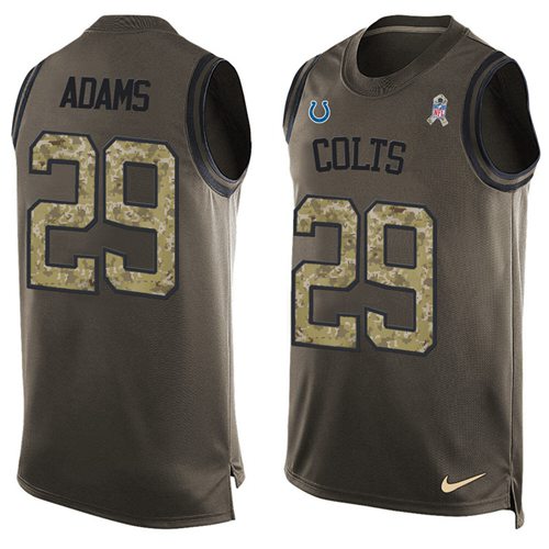 Mike Adams Indianapolis Colts green Salute To Service jersey