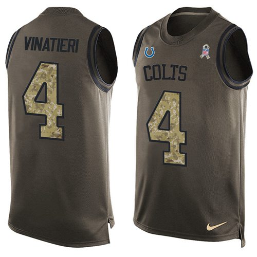 Adam Vinatieri Indianapolis Colts green Salute To Service jersey