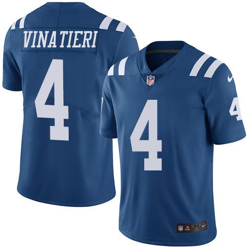 Adam Vinatieri Indianapolis Colts royal jersey