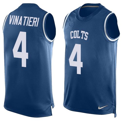 Adam Vinatieri Indianapolis Colts royal jersey