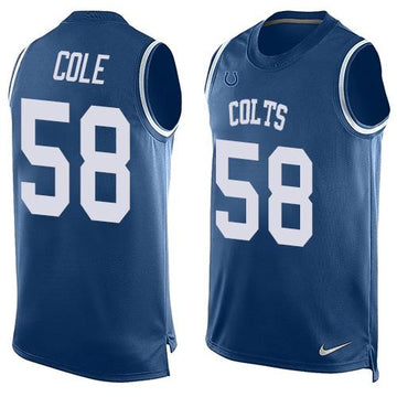 Trent Cole Indianapolis Colts royal jersey