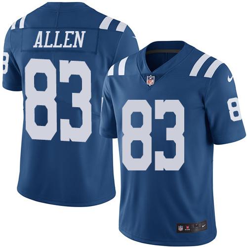 Dwayne Allen Indianapolis Colts royal jersey