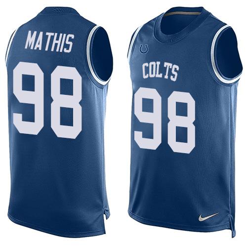 Robert Mathis Indianapolis Colts royal jersey