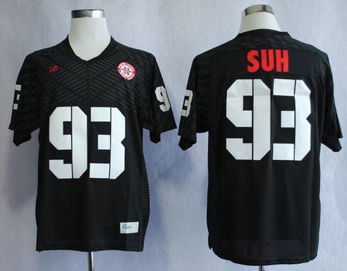 Ndamukong Suh Nebraska Cornhuskers black jersey
