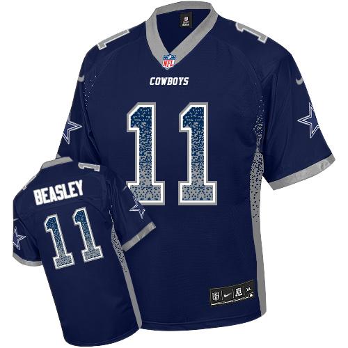 Cole Beasley Dallas Cowboys navy Elite jersey
