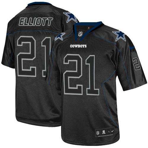 Ezekiel Elliott Dallas Cowboys black Elite jersey
