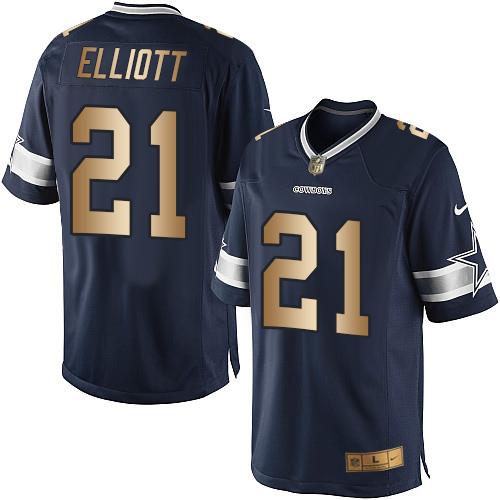 Ezekiel Elliott Dallas Cowboys navy jersey