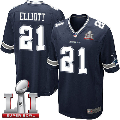 Ezekiel Elliott Dallas Cowboys navy Elite jersey