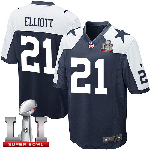 Ezekiel Elliott Dallas Cowboys navy Elite jersey