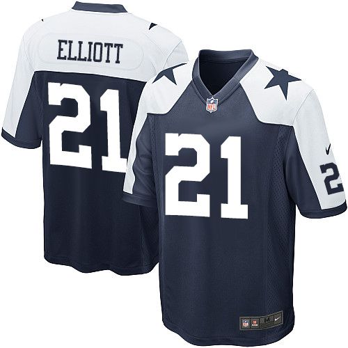 Ezekiel Elliott Dallas Cowboys navy Elite jersey