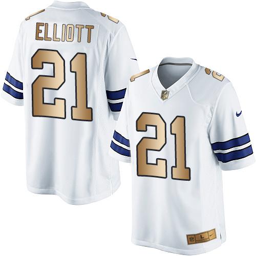 Ezekiel Elliott Dallas Cowboys white jersey