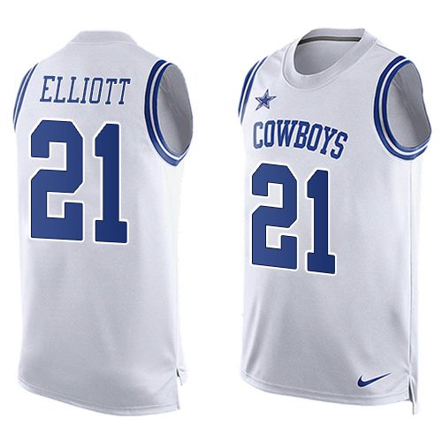 Ezekiel Elliott Dallas Cowboys white jersey