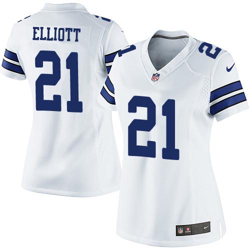 Ezekiel Elliott Dallas Cowboys white jersey