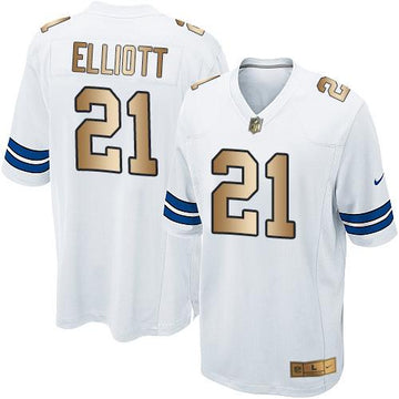 Ezekiel Elliott Dallas Cowboys white Elite jersey